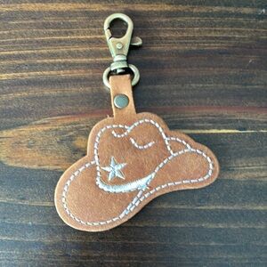 NEW Portland Leather Rodeo Cowboy Hat Keychain! Dakota